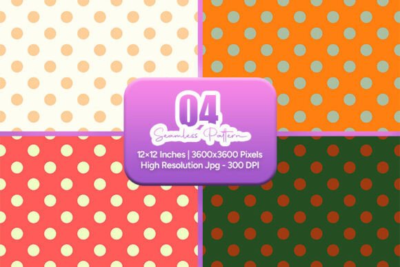 Elevating Design Projects with a Warm Polka Dot Seamless Pattern