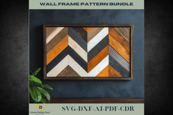 Elevating Interior Design with the Rustic Chevron Wood Wall Art Pattern 738