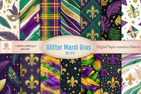 Evaluating the Mardi Gras Seamless Digital Paper Bundle for Professional Design Projects