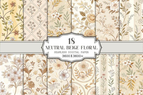 Evaluating the Neutral Beige Floral Seamless Pattern for Professional Design Workflows