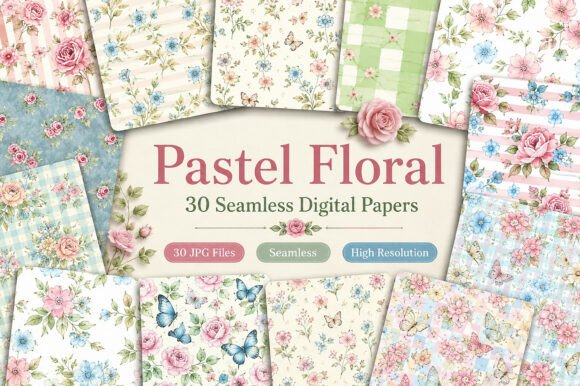 Evaluating the Pastel Floral Butterfly Seamless Paper Collection for Creative Projects