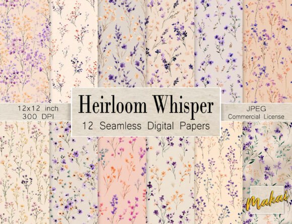 Heirloom Whisper: The Art and Application of Seamless Soft Floral Patterns in Modern Design