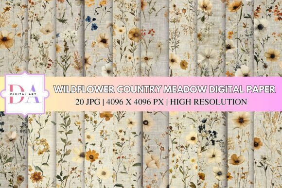 Integrating Wildflower Country Meadow Digital Paper into Professional and Creative Workflows
