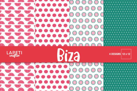Summer Citrus Digital Paper Pack: Fresh Vibes for Your Creative Projects