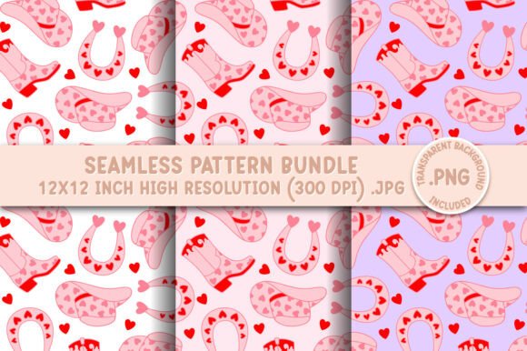 Unleash Your Creativity with a Valentine's Cowgirl Seamless Pattern