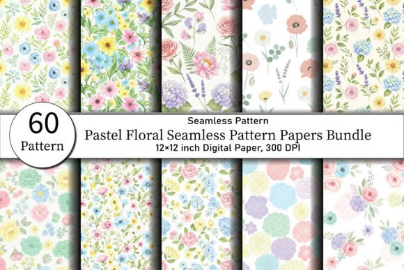 Unlocking Creative Potential with Pastel Floral Seamless Pattern Papers