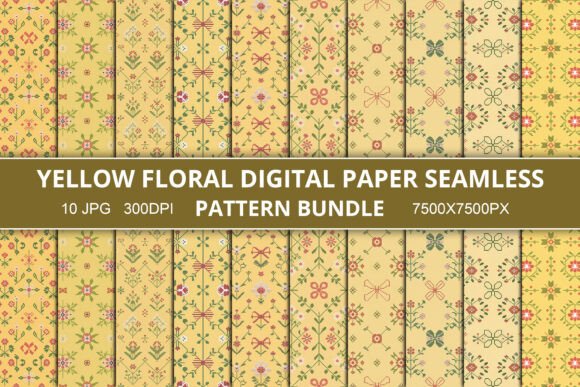 Unlocking Creative Potential with the Floral Digital Paper Pattern Bundle