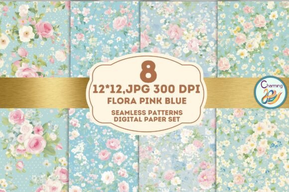 Unlocking Creativity with Seamless Paper Shabby Chic Floral Designs