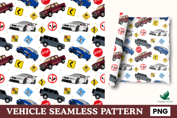 Unlocking Professional Designs with Vehicle Seamless Pattern - 05