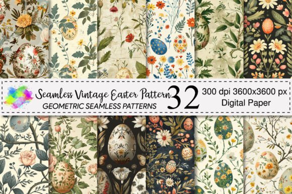 Unlocking the Charm of Seamless Vintage Easter Patterns for Modern Design