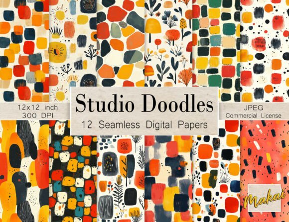 Unlocking the Potential of 12 Seamless Warm Mid Century Abstract Patterns
