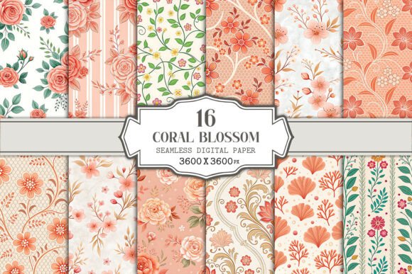 Unlocking the Potential of the Coral Blossom Seamless Pattern Bundle for Professional Designs