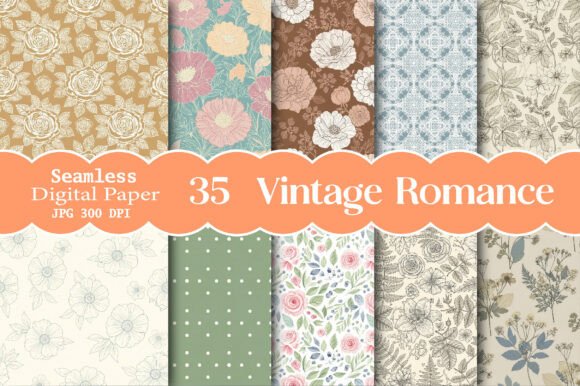 Unlocking Timeless Elegance: A Deep Dive into the Vintage Romance Seamless Pattern Set